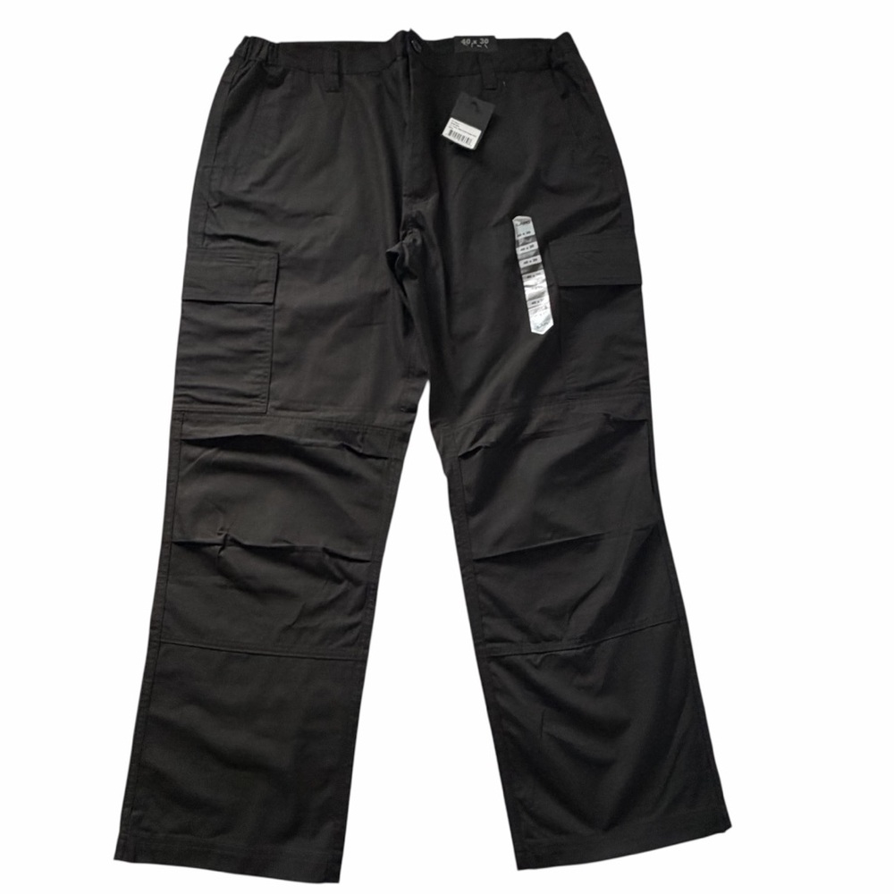 LA Police Gear Pocket Stretch Core Black Tactical Cargo Pants -NWT- 40W/30L